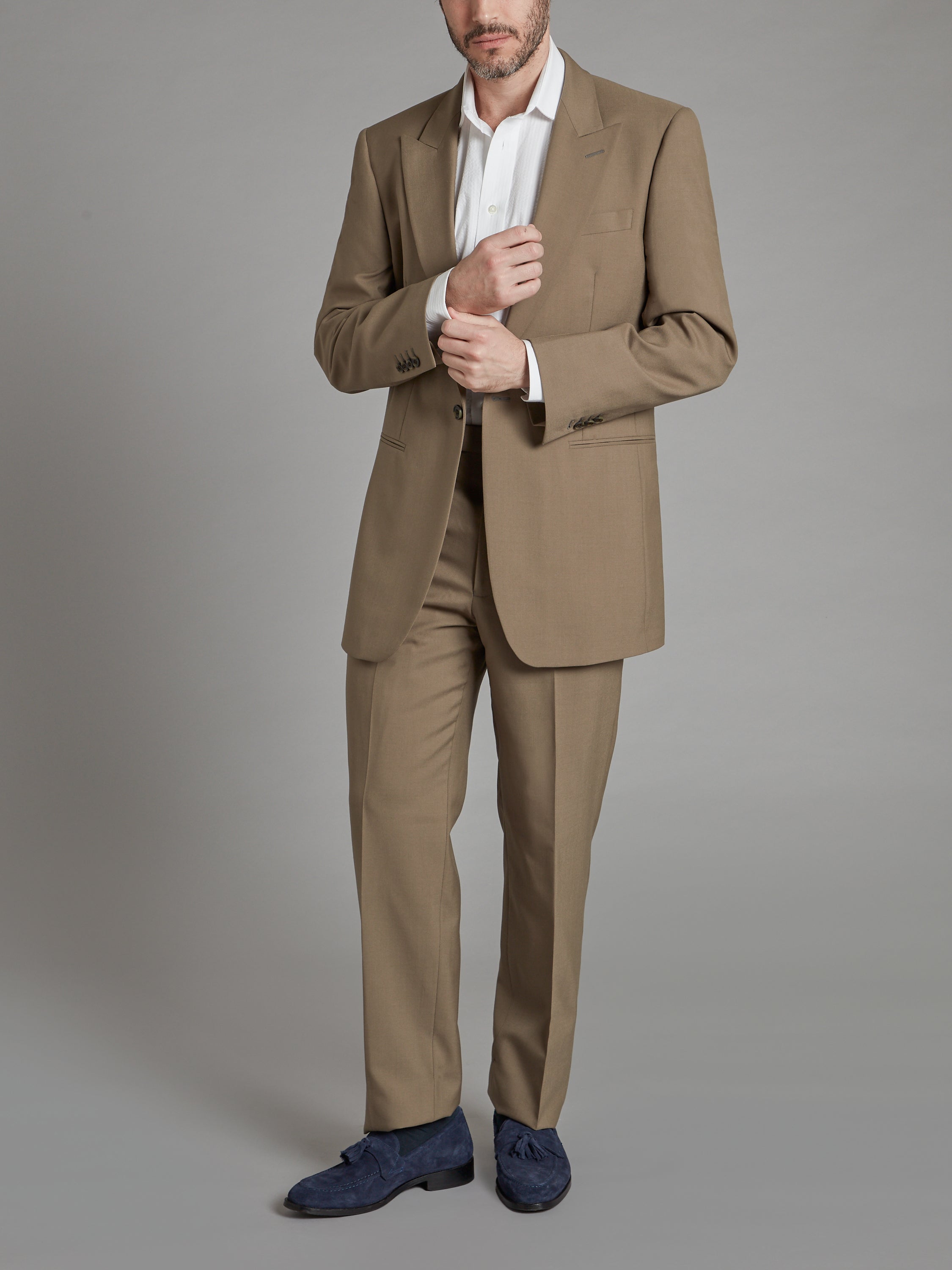 Mens Tan Slim Fit 2pc Suit | PL1969 – Essuitsal.COM